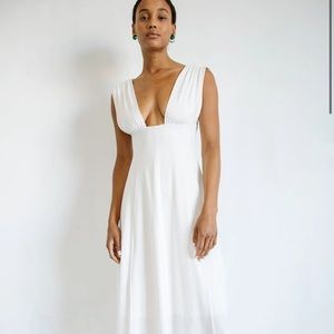 ELVA DRESS IN OFF-WHITE